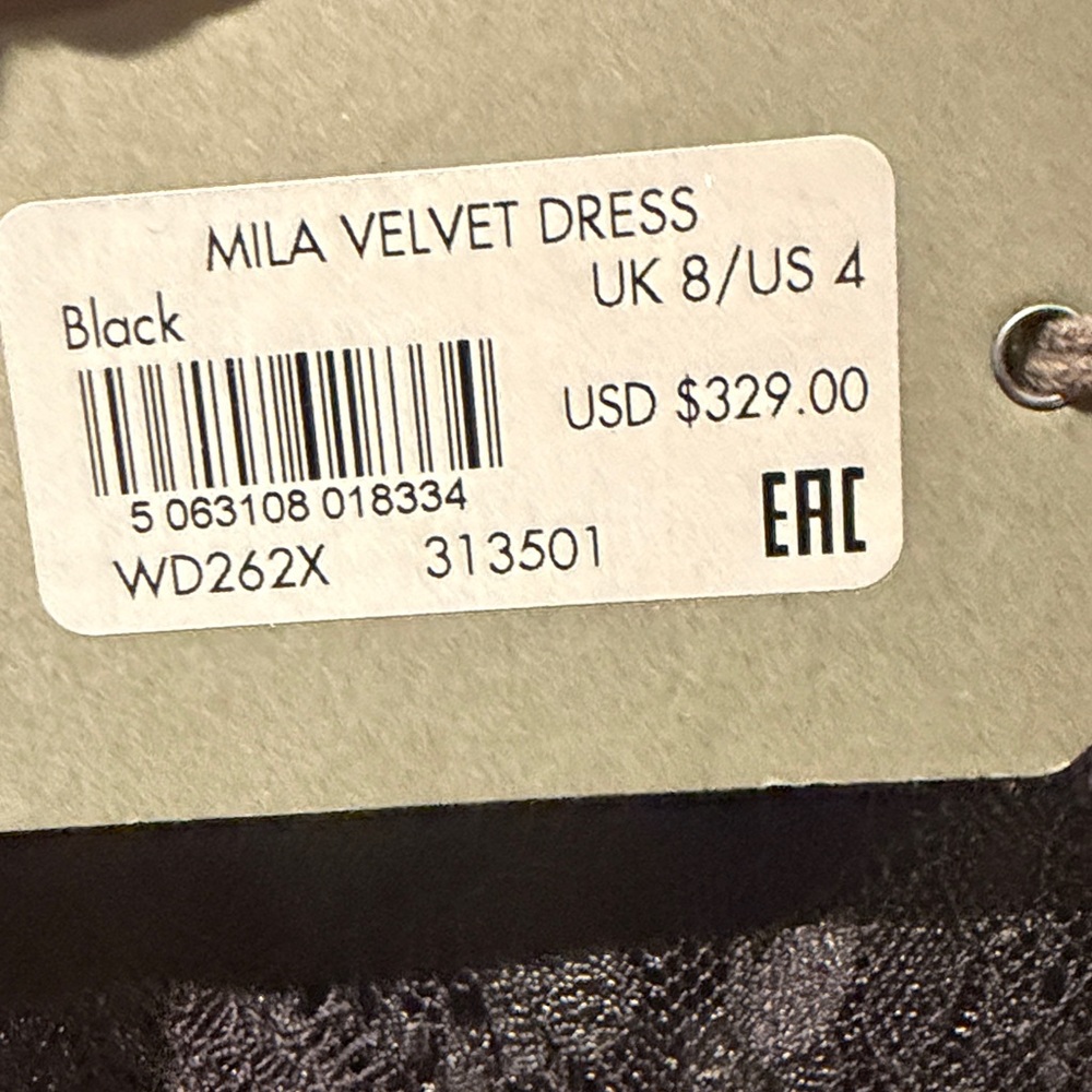 All Saints NWT 4 S Mila velvet lace maxi dress sleeveless flattering luxury - Picture 8 of 9